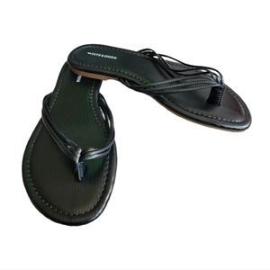 14th & Union Dessie Black Thong Flip Flop Sandals
